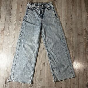 American Eagle Outfitters Light Blue Denim Jeans-0 short